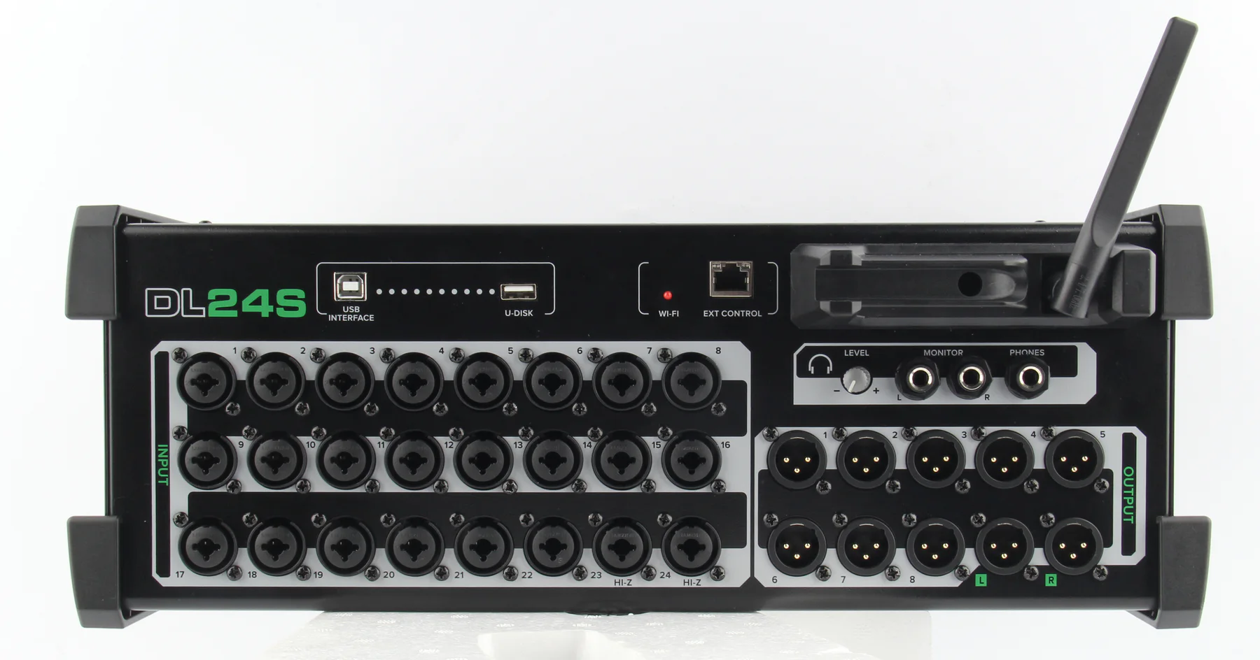 MICKLE DL24S 24-input digital stagebox front panel