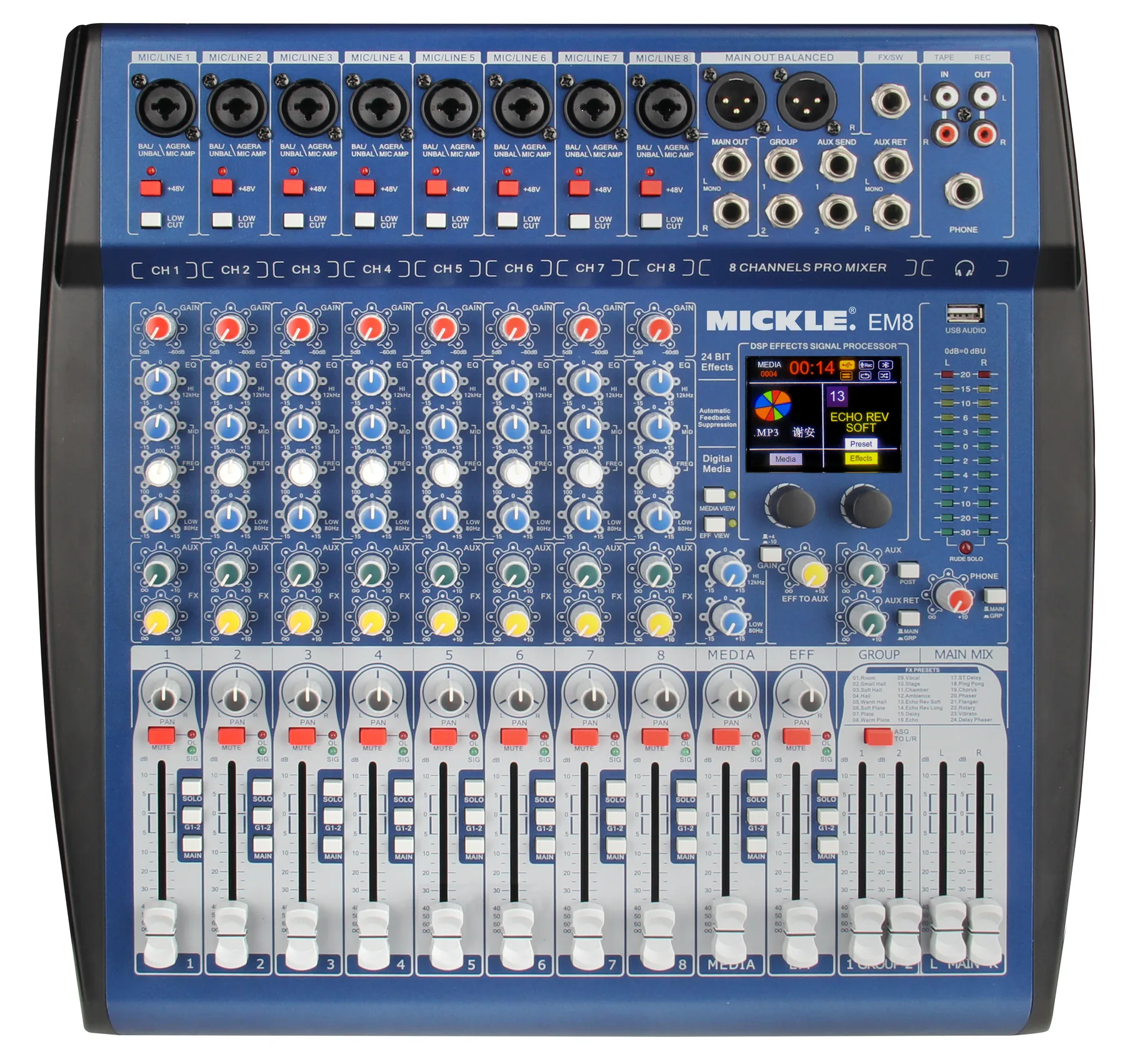 MICKLE EM8 Analog Mixer main product view