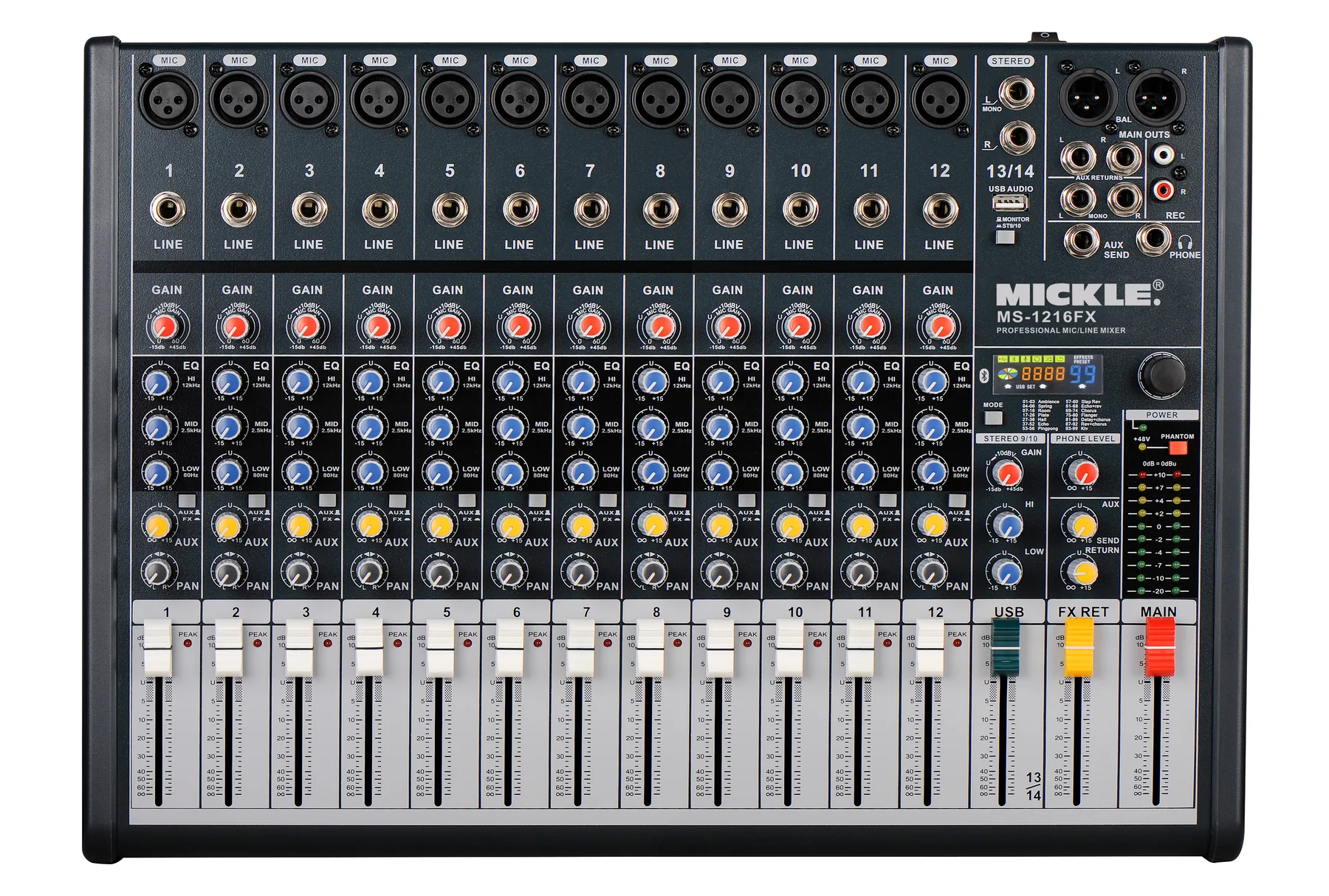 MICKLE LCD-ZED 1216 Analog Mixer main product view