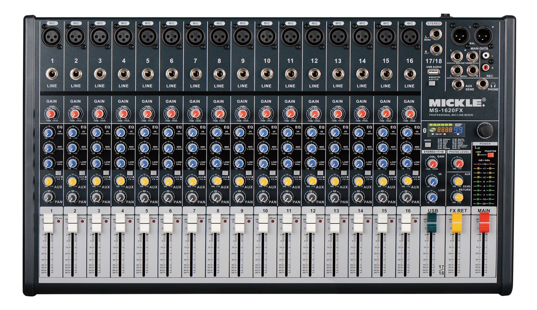 MICKLE LCD-ZED 1620 Analog Mixer main product view