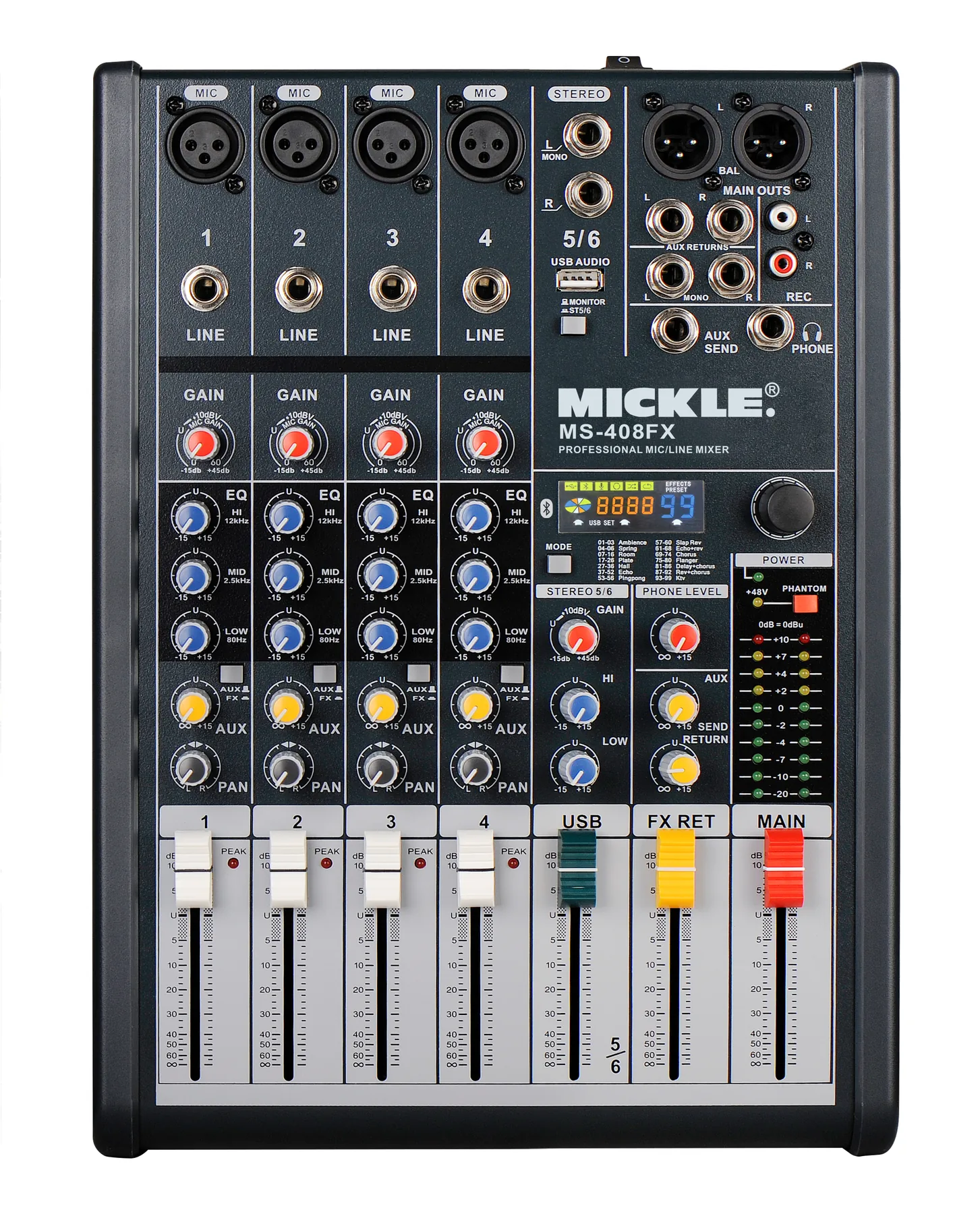 MICKLE LCD-ZED 408 Analog Mixer main product view