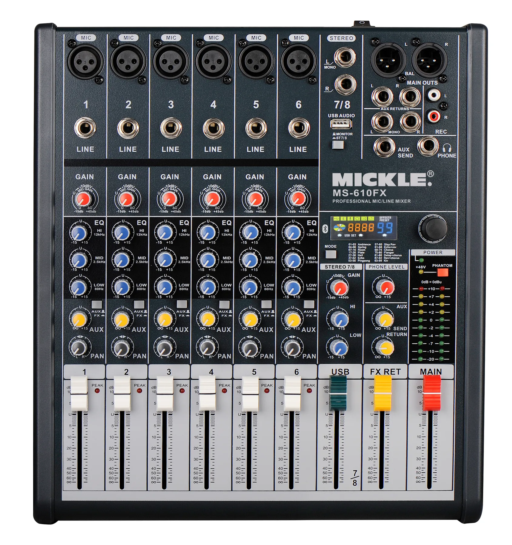 MICKLE LCD-ZED 610 Analog Mixer main product view