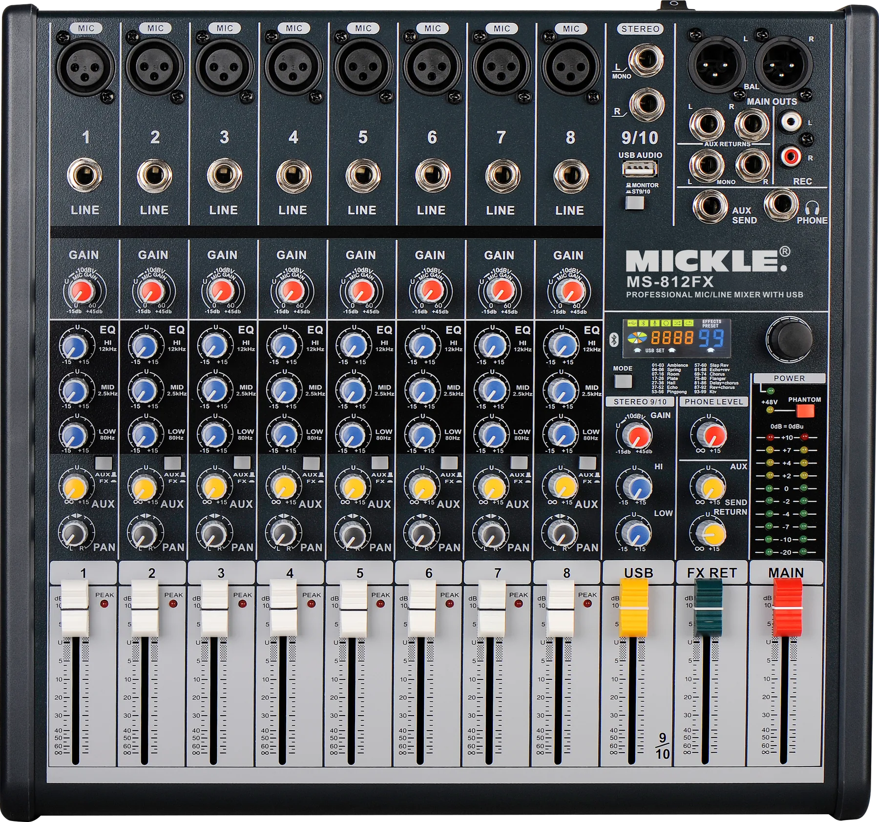 MICKLE LCD-ZED 812 Analog Mixer main product view