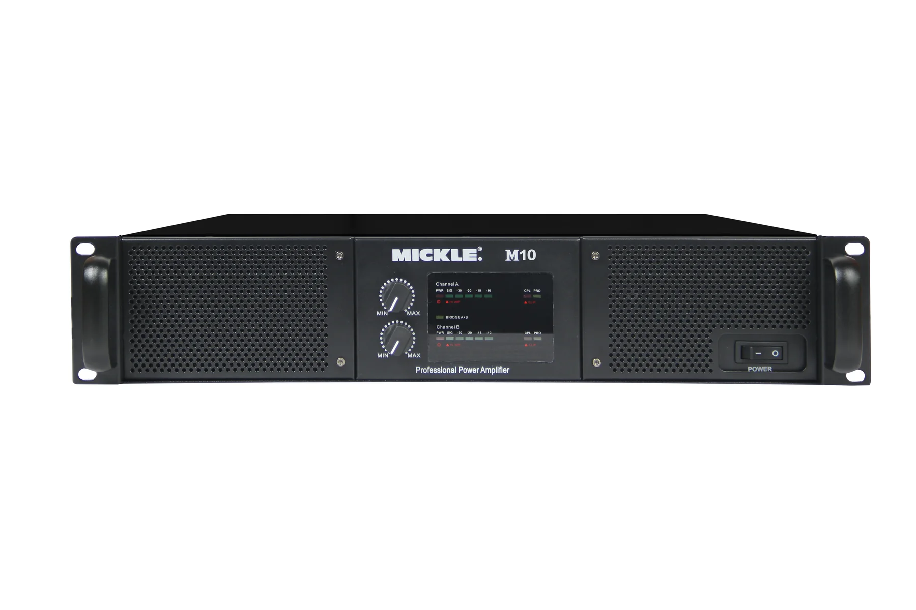 MICKLE M Series power amplifier front view