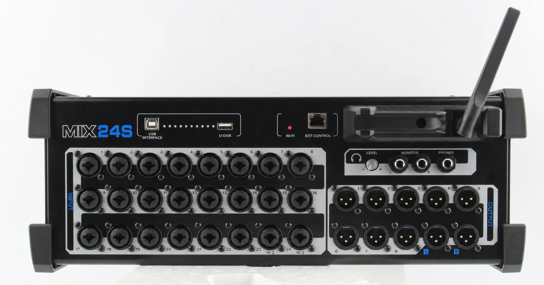 MICKLE MIX24S 24-input digital stagebox front panel