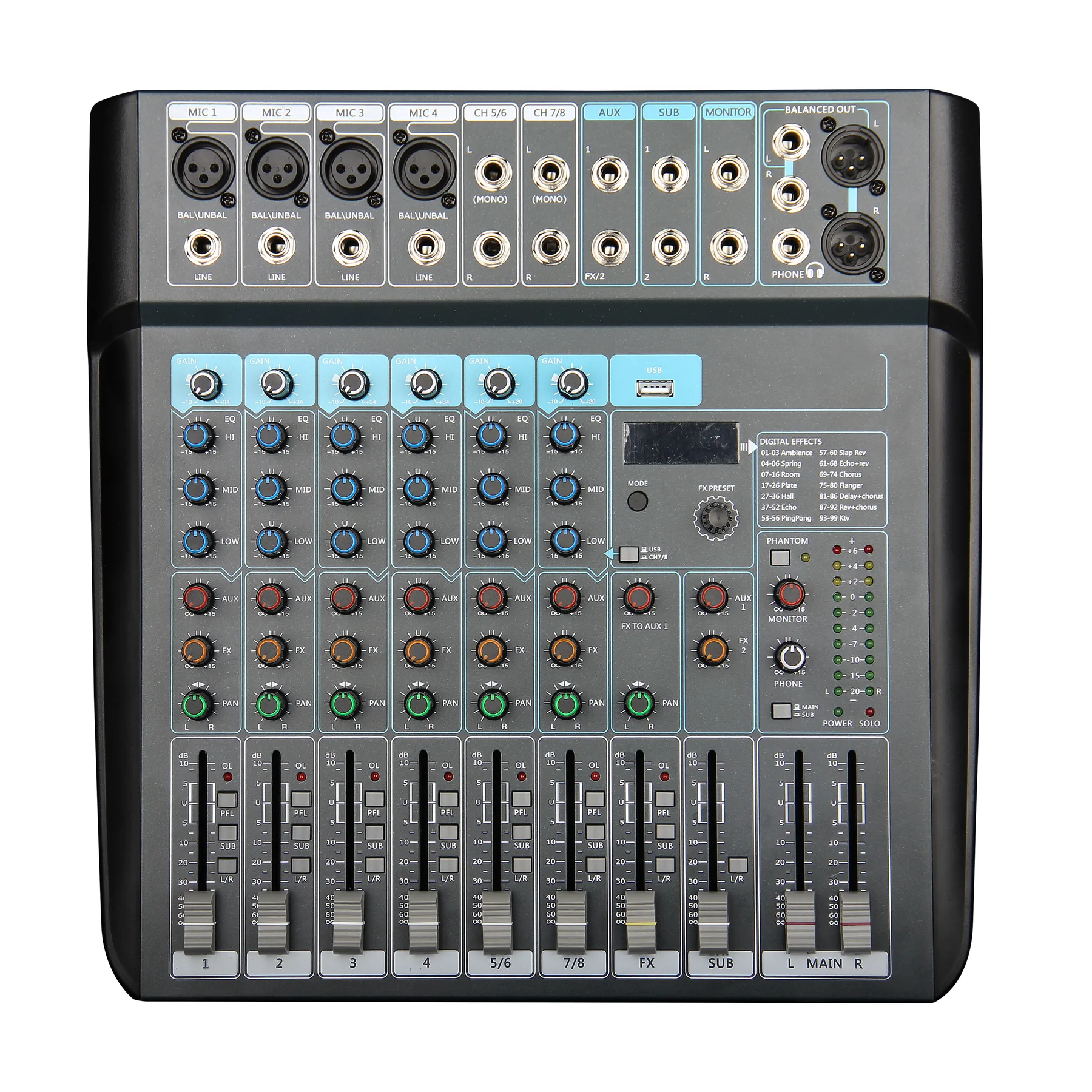 MICKLE MX802 Analog Mixer main product view