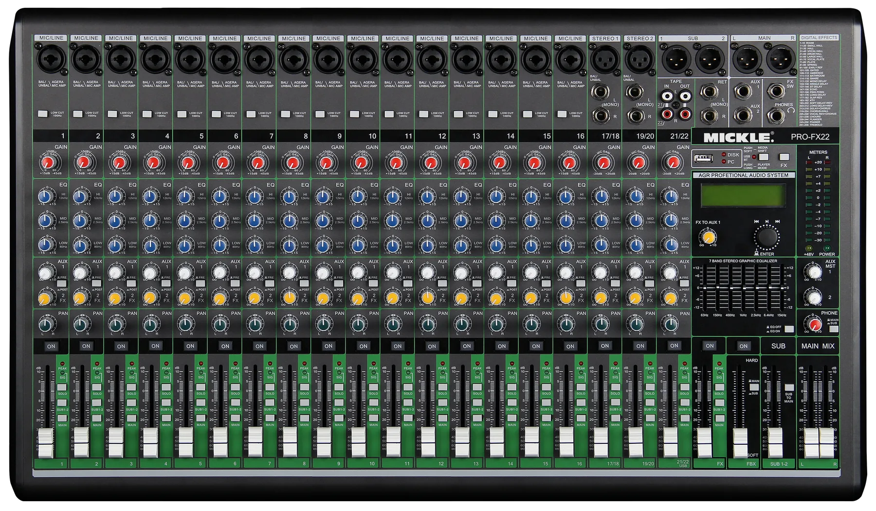 MICKLE PRO-FX22 Analog Mixer main product view