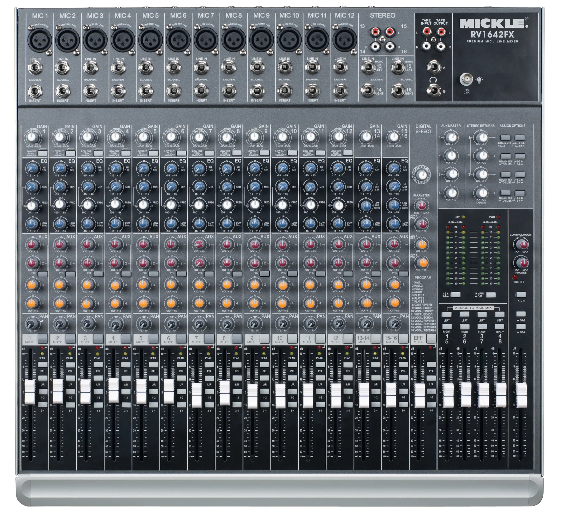 MICKLE RV1642FX Analog Mixer main product view