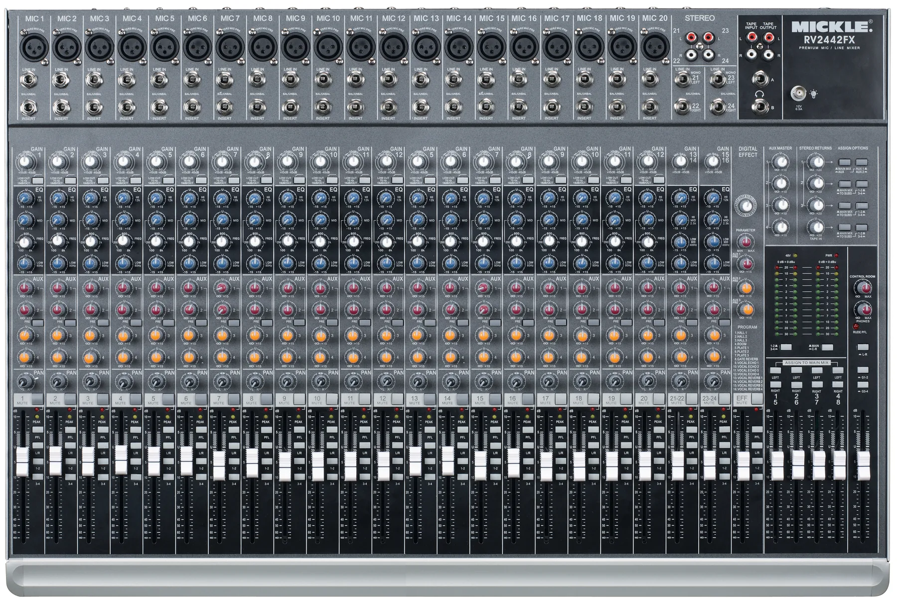 MICKLE RV2442FX Analog Mixer main product view