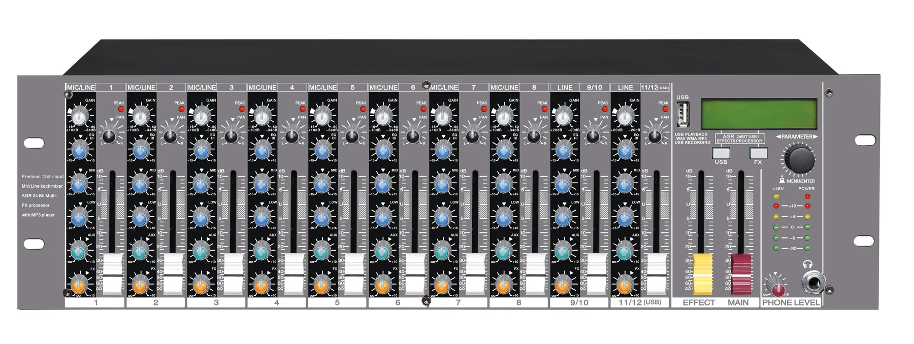 MICKLE RX-1202FX Analog Mixer main product view