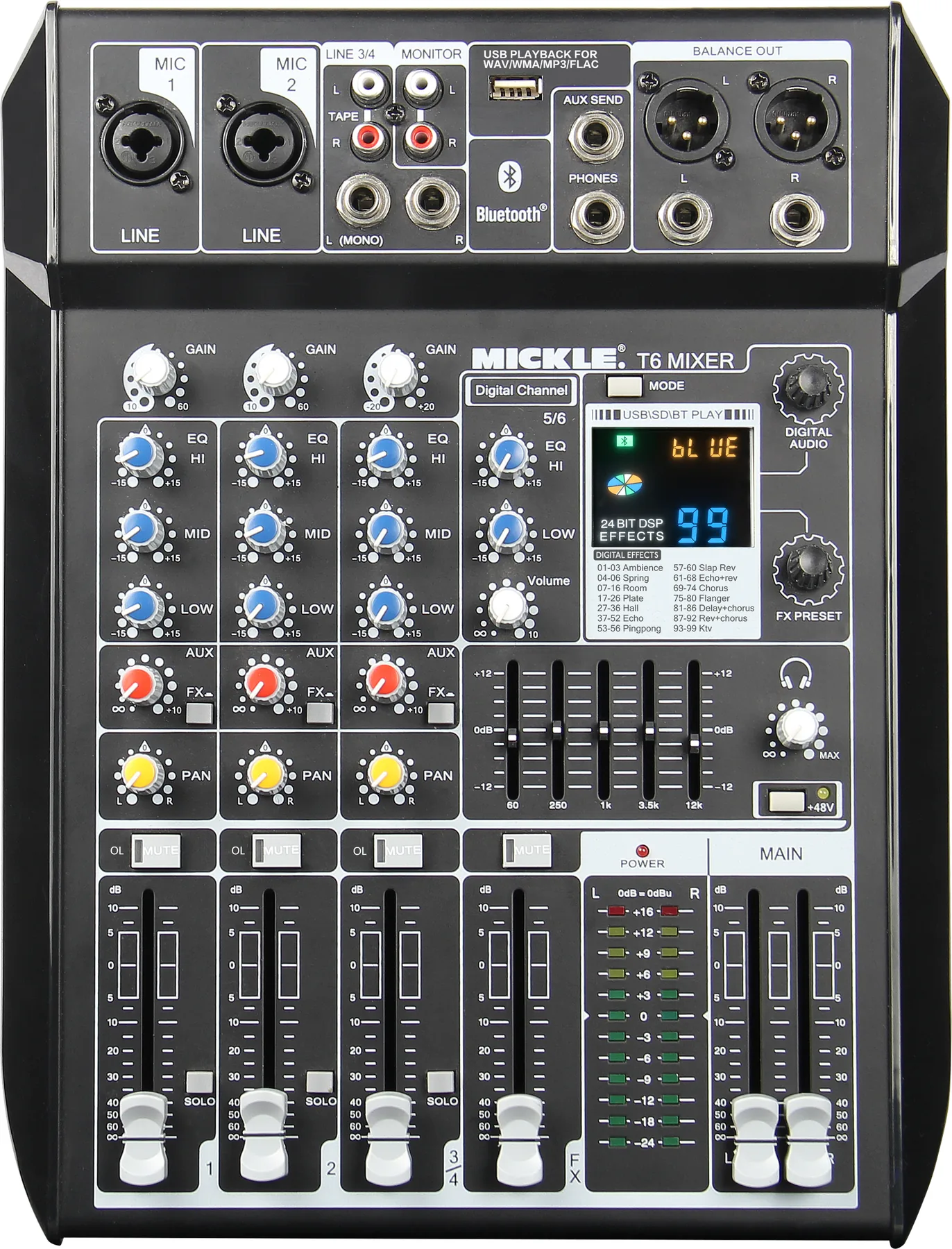 MICKLE T6 Analog Mixer main product view